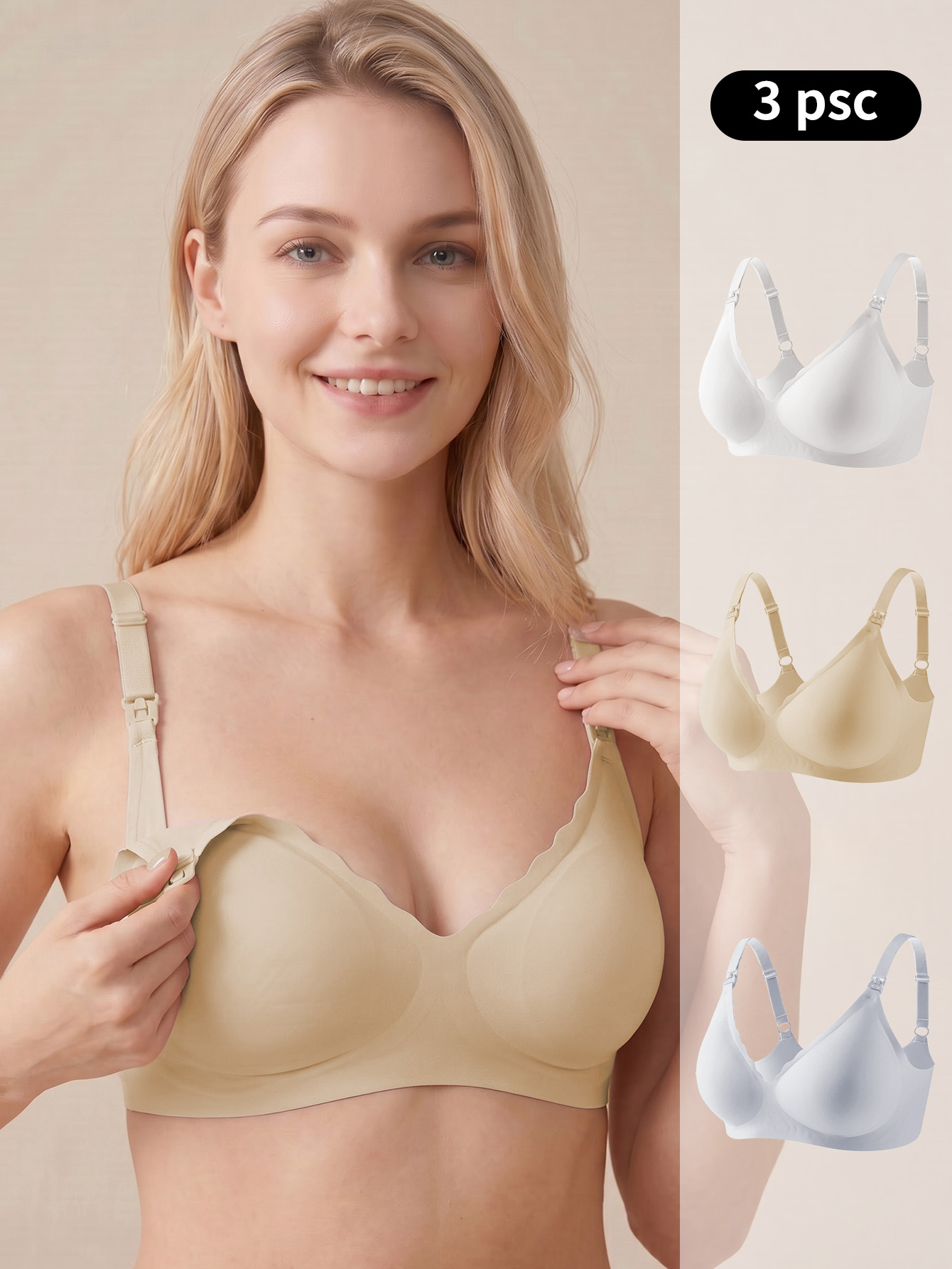 Multi Pack Underwear - Paquete de 3 sujetadores de maternidad