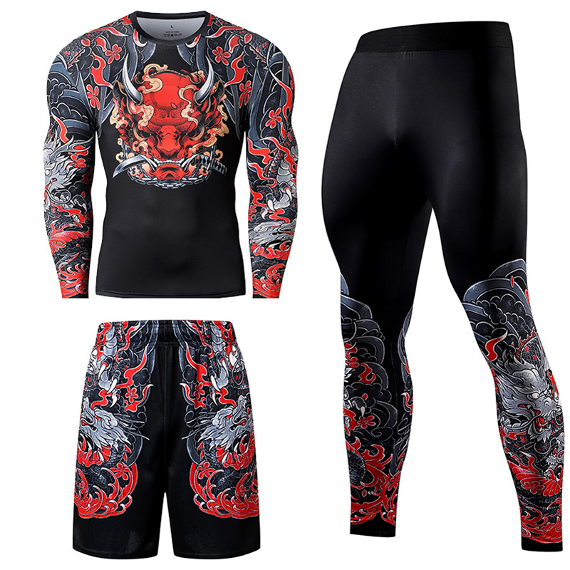 Compression Long Pant - Conjunto de chándal de compresión Jiu