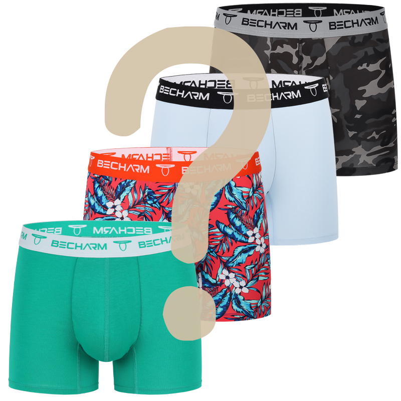 Boxer Brief Pack Cotton - Paquete de 4 Calzoncillos Boxer para