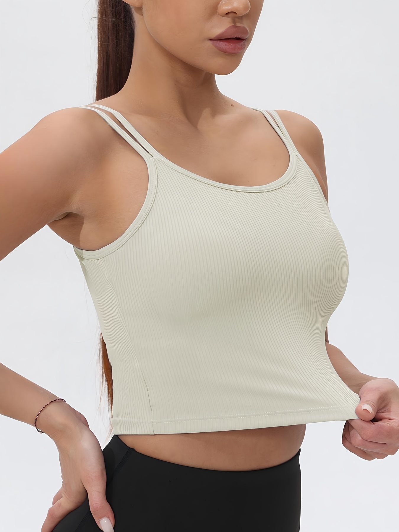 Tank Top Ribbed - Fitfemme Camiseta deportiva sin mangas acanalada