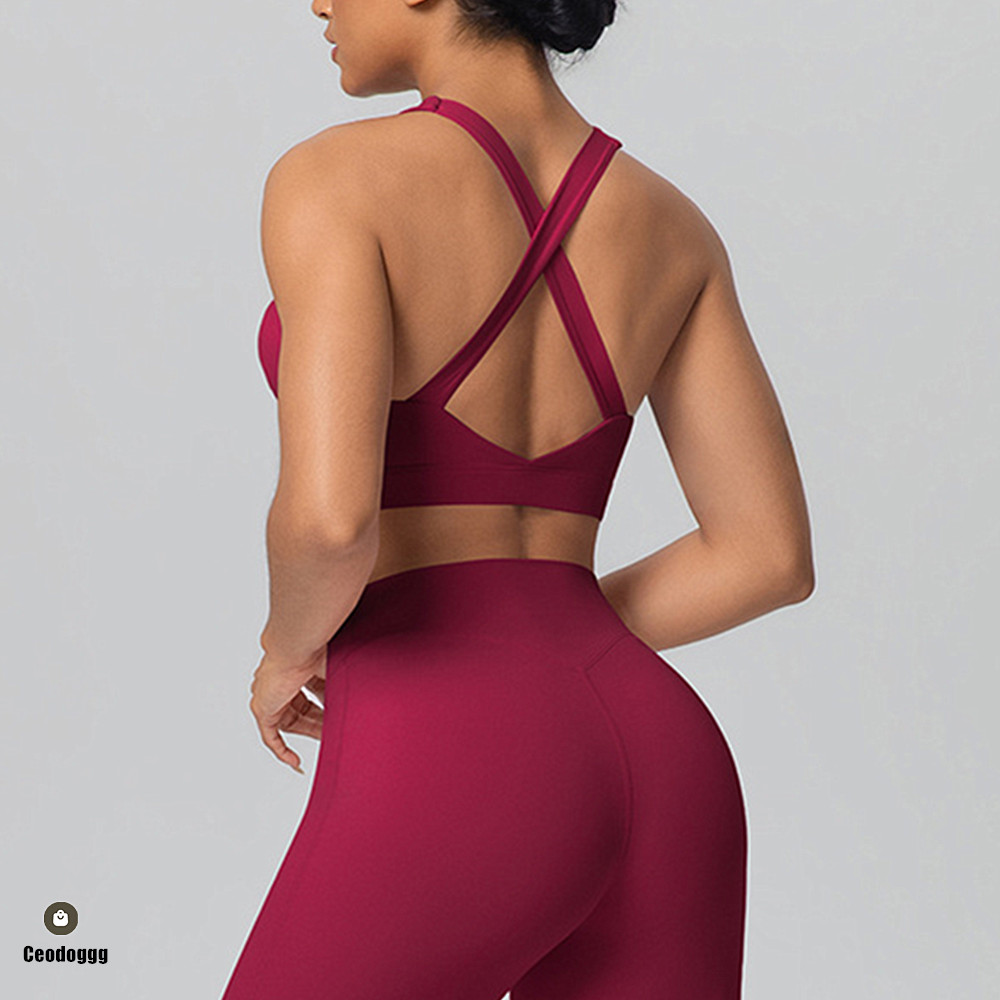 Suspender Tank Top - Sujetador deportivo con tirantes cruzados para