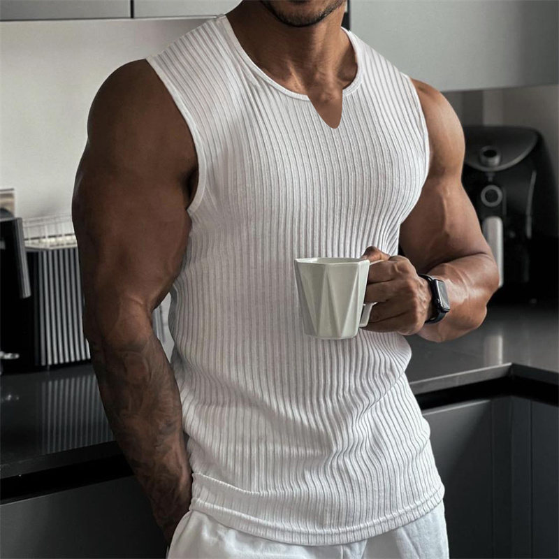 Novedad de verano, chaleco con - Undershirt Crew Neck reseña y precio
