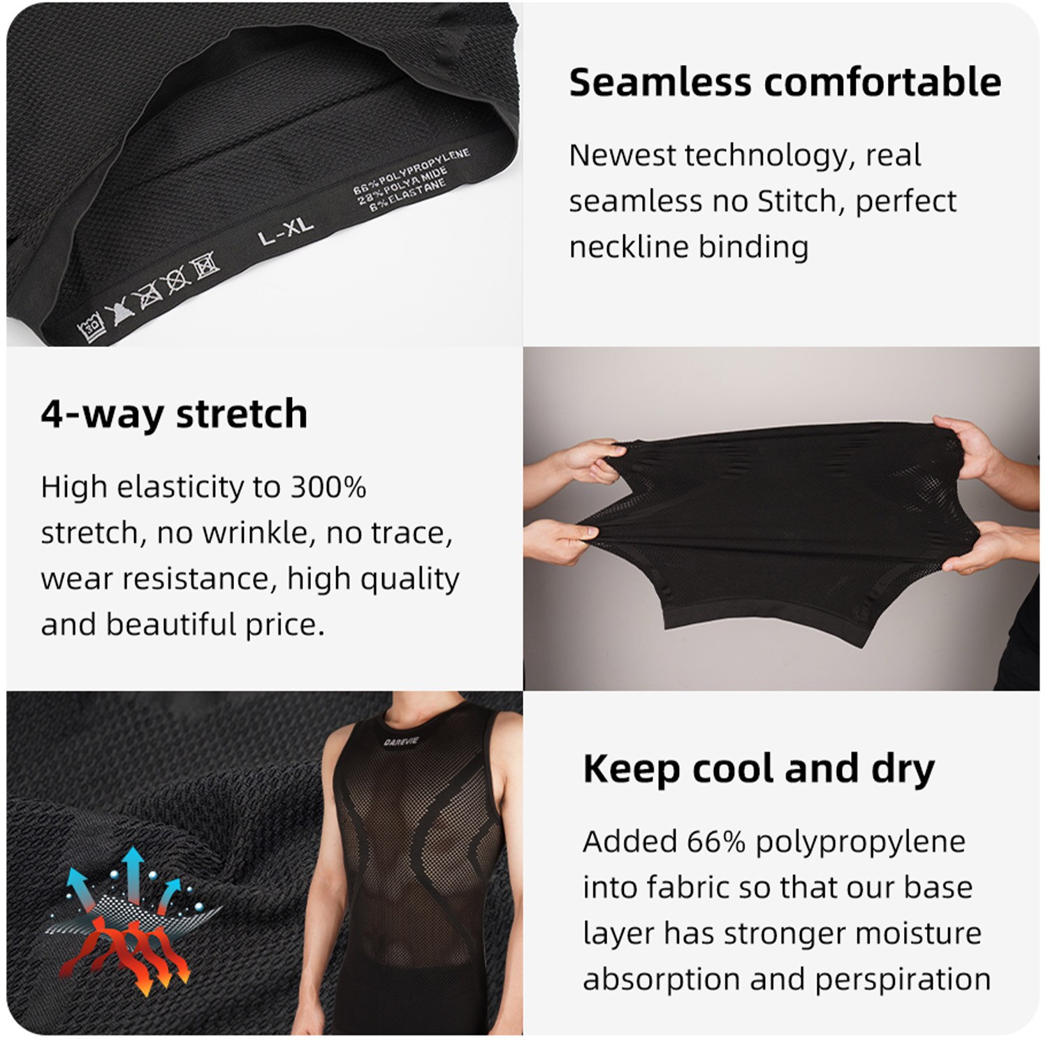 DAREVIE ciclismo primera capa  - Sleeveless Undershirt reseña y precio