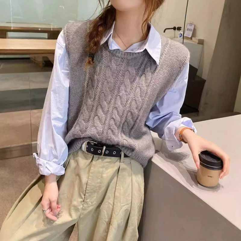 2025 nuevo chaleco tejido con  - Sleeveless Undershirt reseña y precio