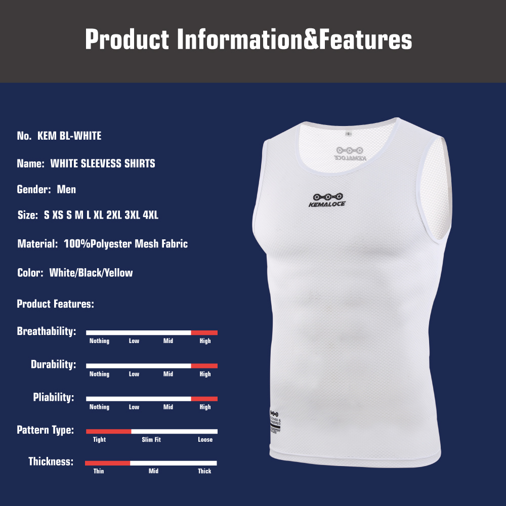 KEMALOCE Camiseta Interior Cic - Sleeveless Undershirt reseña y precio