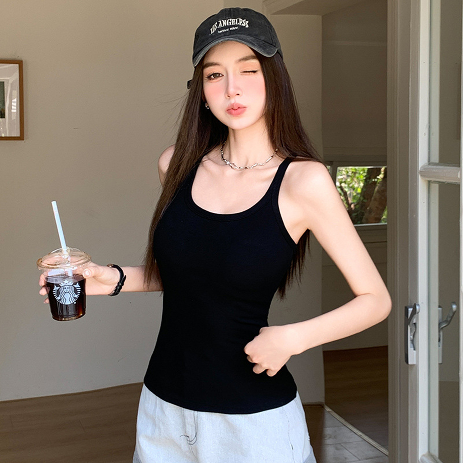 Camiseta sin mangas con tirant - Tank Top Ribbed reseña y precio
