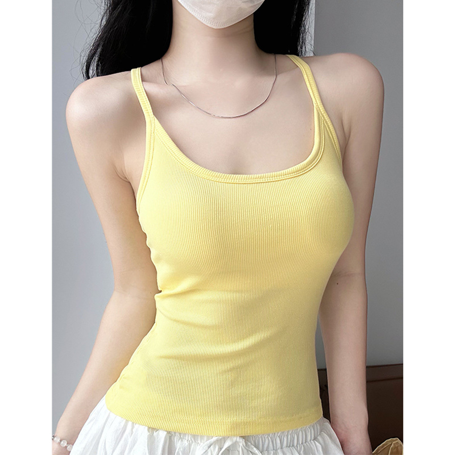 Camiseta sin mangas con tirant - Tank Top Ribbed reseña y precio