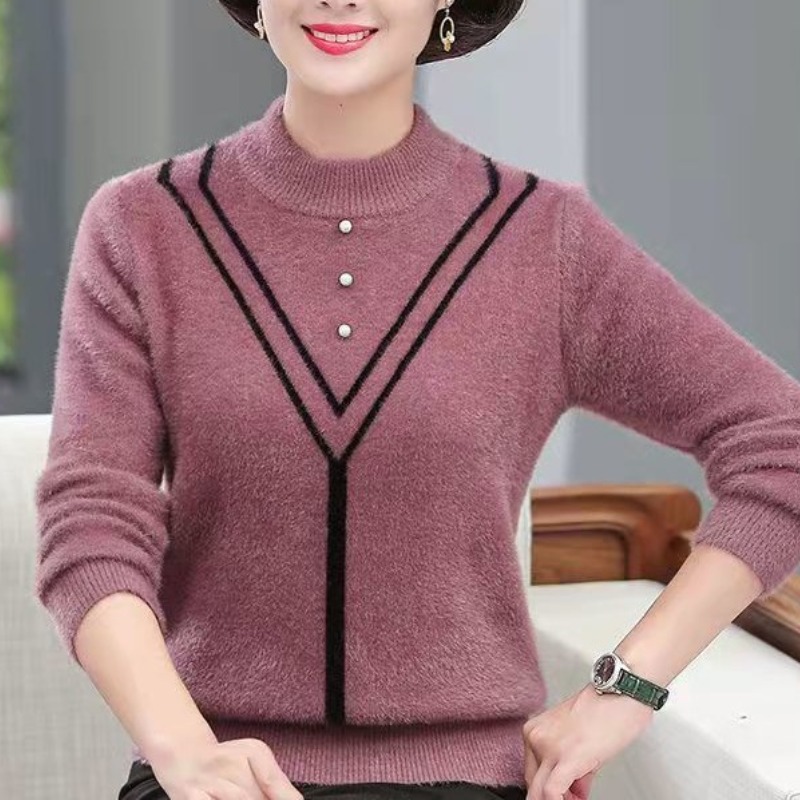 Suéter de manga larga con cuel - Undershirt Crew Neck reseña y precio